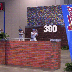 A Baseball Field and McGettigan Walls in a convention center.