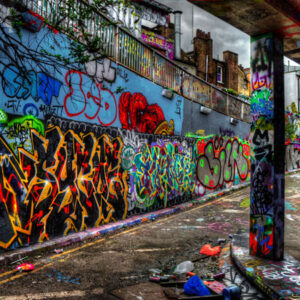 Graffiti wall backdrops