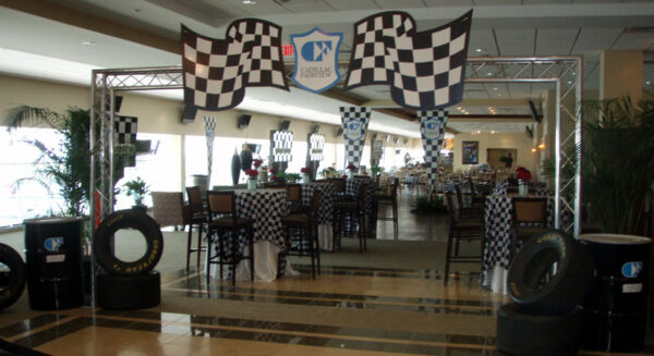 A Banquet Entrance in the middle of a room.