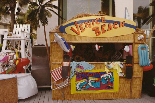 A Surf Shack with a sign on it.