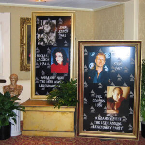 An Awards Night framed picture of a man and a woman.