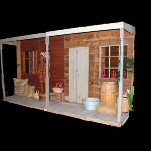 A model of a Cigar Store with a porch.