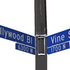 Hollywood Street Signs b vine st and Hollywood Street Signs street signs.