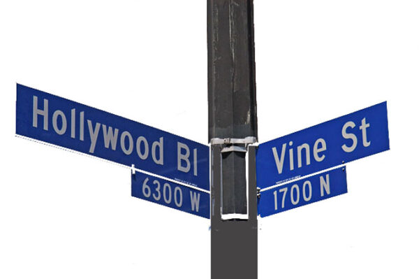 Hollywood Street Signs b vine st and Hollywood Street Signs street signs.