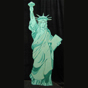 A Statue of Liberty Flat standing on a black background.