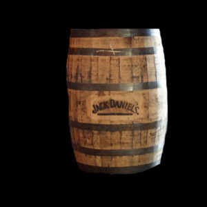 A wooden barrel with the name Whisky Barrels on it.