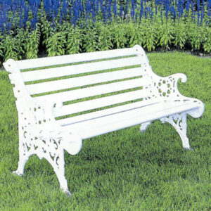 Garden Benches in a grassy area.