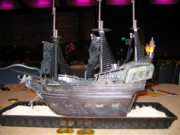 A Ship Table Centerpieces on a table.