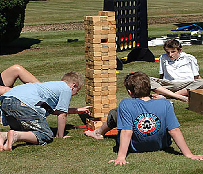 Giant jenga game