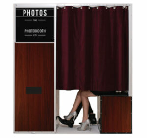 A Mirror Photo Booth rental with a woman's legs on it.