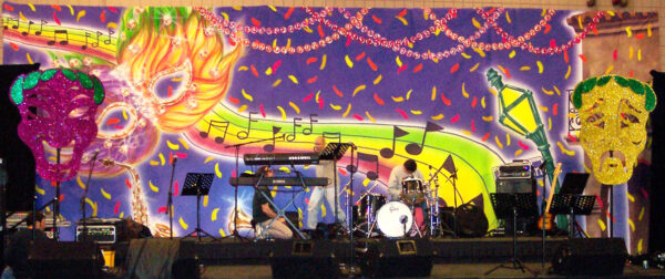 Mardi Gras Stage backdrops