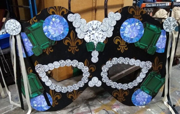 Giant Mardi Gras props