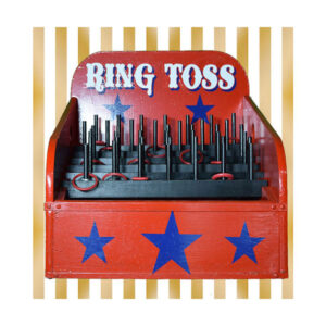 Circus carnival ring toss game.