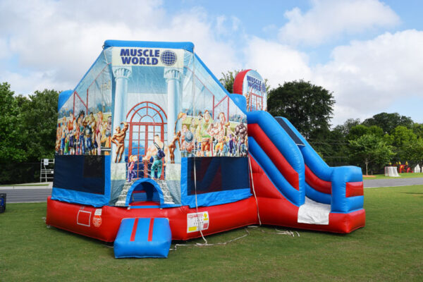 Inflatable slide combo